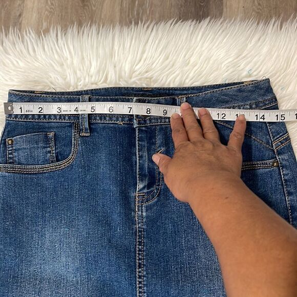 BANANA REPUBLIC AND BACCINI JEAN SKIRTS BUNDLE SIZE 4 - Picture 4 of 12